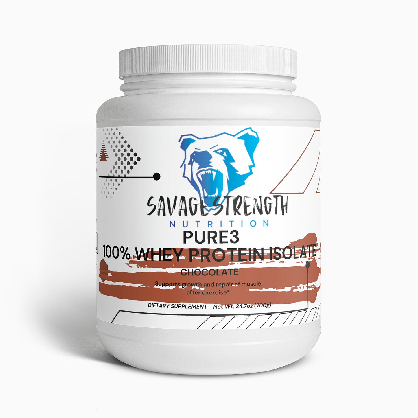 Pure3 100% Whey Protein Isolate (Chocolate)